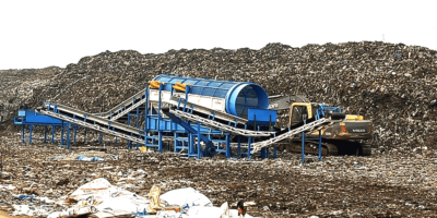 Solid Waste Trommel Screen Plant